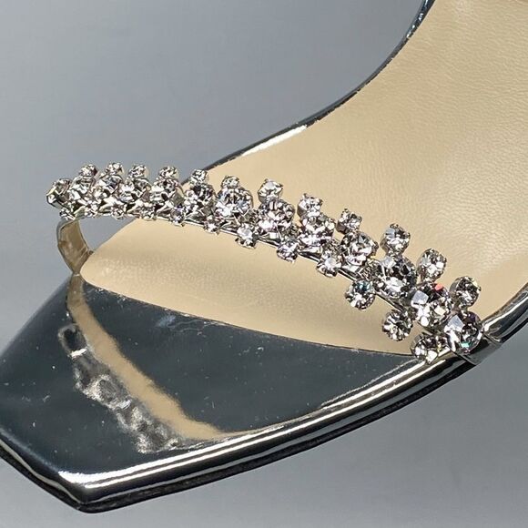 Jimmy Choo Meira Embellished Patent Leather Sandals size 41 - Picture 9 of 14